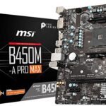 MSI B450M-A PRO MAX AMD B450 Soket AM4 DDR4 4133(OC)MHz mATX Gaming Anakart