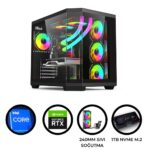 GTA 6X i5 14400F 32GB DDR5 1TB M.2 NVMe RTX 5060TI 8GB 240mm Sıvı Soğutma Oyuncu Masaüstü Bilgisayarı