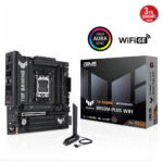 ASUS TUF GAMING B850M-PLUS WIFI, 4xDDR5, 3x M.2, HDMI, DP, Type-C, Wi-Fi 6E, Bluetooth v5.3, AM5 Soket GAMING Anakart