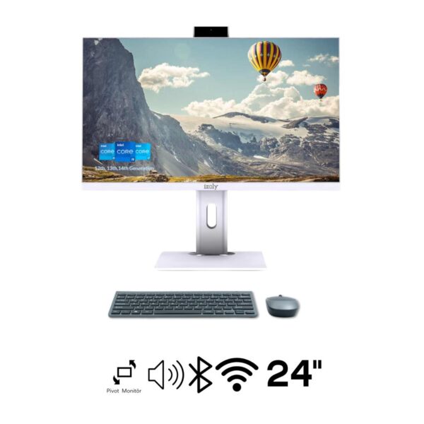H514 İ5-14400 16GB 2TB M.2 Nvme SSD 24" FHD Pivot All In One Bilgisayar