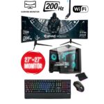 İzoly Mask X İ5-12400F 32GB 256GB M.2 NVMe 512GB SSD RTX 4060 8GB 27"+ 27" 200Hz Oyuncu OEM Paketi