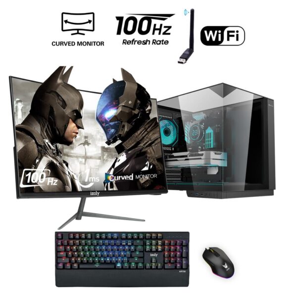 İzoly Warband İ5-10400F 16GB 512GB M.2 NVMe RTX 2060S 8GB 24" Oyuncu Masaüstü Bilgisayarı
