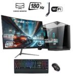 King X İ5-12400F 32GB 512GB M.2 NVMe RTX 2060S 8GB 24" 180HZ Oyuncu Masaüstü Bilgisayarı