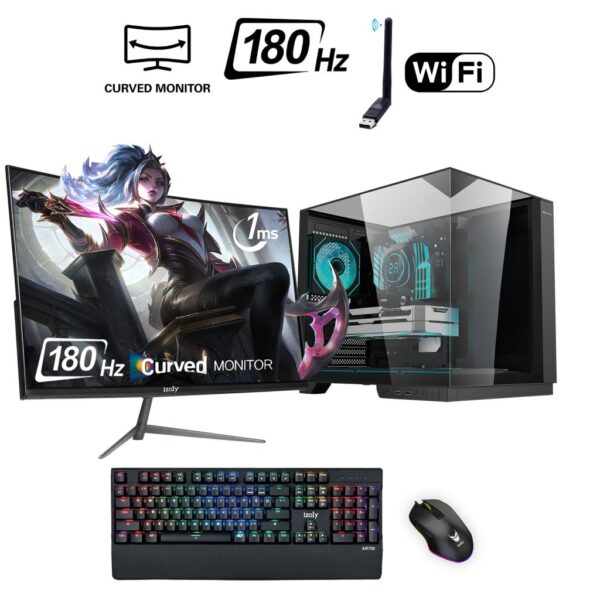 Lamia X İ5-12400F 32GB 256GB M.2 NVMe GTX 1660S 6GB 24" 180HZ Oyuncu Masaüstü Bilgisayarı