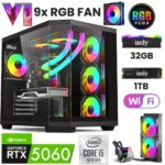 GTA 16X i5 12400F 32GB DDR5 1TB M.2 NVMe RTX 5060 8GB 240mm Sıvı Soğutma Oyuncu OEM Paketi