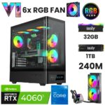 NextGen F i5-14400F 32GB 1TB M.2 NVMe RTX 4060Ti 8GB 240mm Sıvı Soğutma Oyuncu OEM Paketi