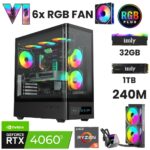 NextGen J Ryzen 5 7500F 32GB DDR5 1TB M.2 NVMe RTX 4060Ti 8GB 240mm Sıvı Soğutma Oyuncu OEM Paketi