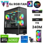 XGAMING SuperNova i7-12700F 32GB 1 TB M.2 NVMe RTX 4060 8GB 240MM Sıvı Soğutma Oyuncu OEM Paketi