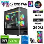 XGAMING XG106 i5-12400F 16GB 512GB M.2 NVMe RTX 3070 8GB T120mm Oyuncu OEM Paketi