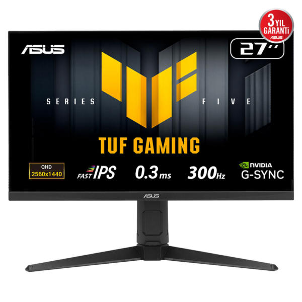 ASUS TUF GAMING VG27AQML5 27" 0.3ms, 300Hz, QHD, DP, 2xHDMI, Type-C, Fast IPS Panel, Düşük Mavi Işık, FreeSync Premium, GAMING Monitör