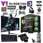 Baron-Y Ryzen 7 5700X 32GB 1TB M.2 NVME RX 9060XT 16GB 240mm Sıvı Soğutma 27" 240HZ Oyuncu Masaüstü Bilgisayarı