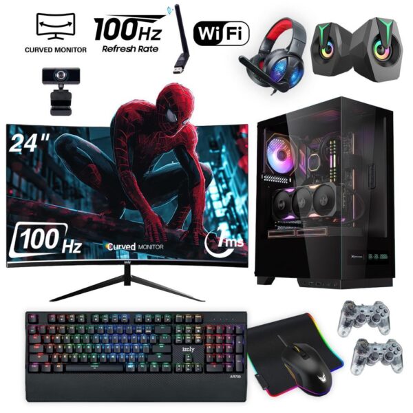 Obelisk Prime i5-10400F 16GB 512GB M.2 NVMe RTX 3050 8GB 24" Oyuncu Masaüstü Bilgisayarı