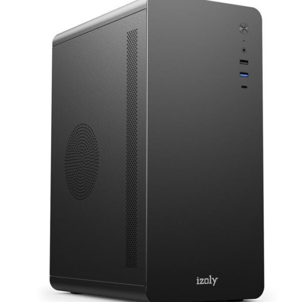 Izoly U200 USB 3.0/Type-C 350W mATX Bilgisayar Kasası Siyah