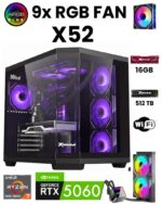 X52 Ryzen 7 5700X 16GB 512GB M.2 SSD 8GB RTX5060 Sıvı Soğutmalı Oyuncu Oem Seti