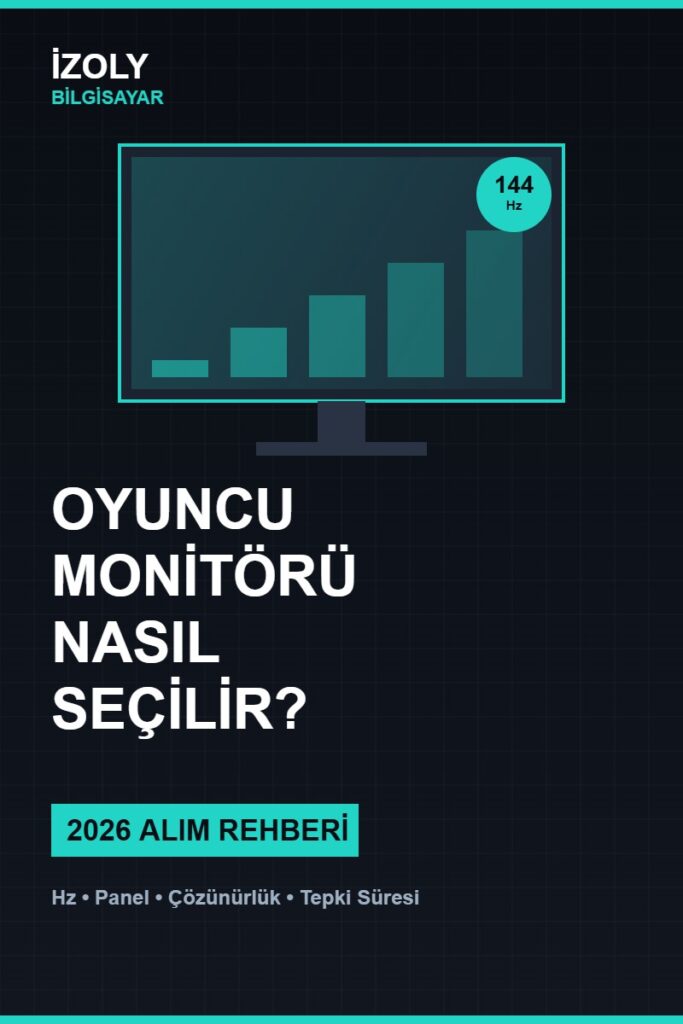 Oyuncu monitörü nasıl seçilir 2026 alım rehberi kapak görseli