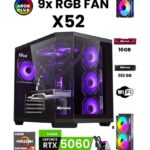 X52 Ryzen 7 5700X 16GB 512GB M.2 SSD 8GB RTX5060 Sıvı Soğutmalı Oyuncu Oem Seti